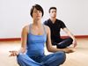 Couple doing yoga