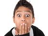 surprised boy