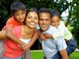 Indian Family Playing Outside