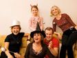 Family in costume