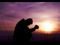 praying, sunset, pray, man