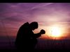 praying, sunset, pray, man