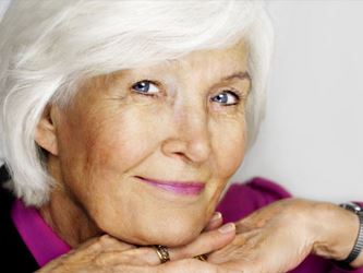 Graceful aging woman