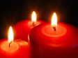 Relaxing red candles