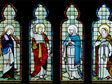 Saints on a Stained-Glass Window