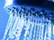 Water coming out of a shower head