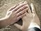 wedding couple hands with rings