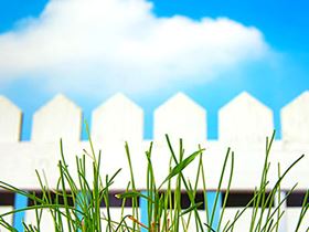 white picket fence