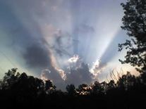 bright light cloud angel