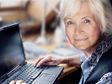 senior woman at computer