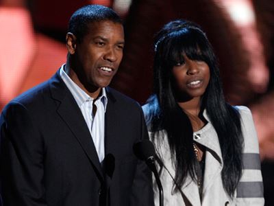 Denzel Washington with daughter Katia
