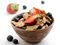 Healthy cereal and fruit