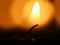 candle flame close-up