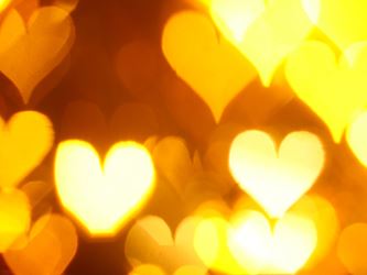 sequined hearts mosaic