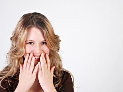 Woman laughing