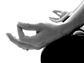 Hands meditating