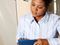 woman managing ck book