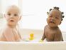 Two babies in a bathtub