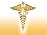 Gold caduceus