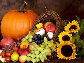 Thanksgiving cornucopia