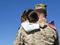 soldier hug with dad