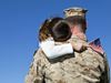 soldier hug with dad