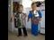 kids making halloween costumes