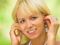 Woman listening to music
