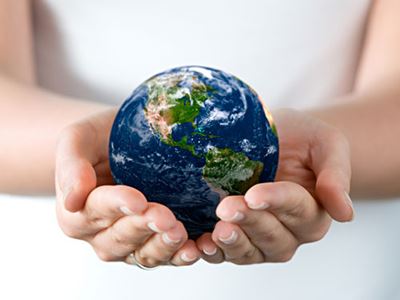 Hands Holding the World