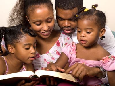 Celebrate Kwanzaa African-American family