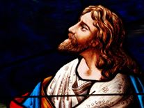 Jesus stained glass window
