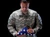 soldier with flag