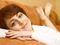 woman relaxing on a couch