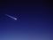 meteor shooting across the night sky