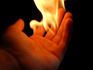 Hand on fire