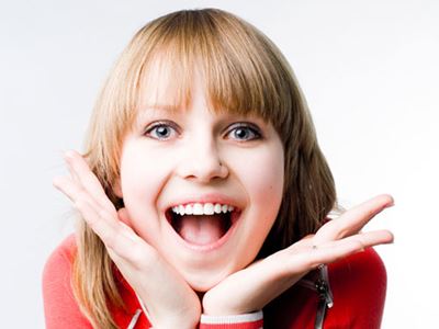 Woman very happy