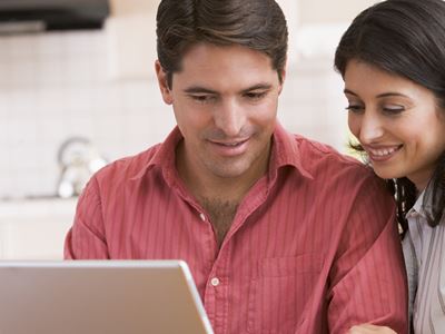 Couple at Laptop