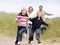 Parents and kids laughing together