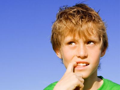 boy deciding to tell the truth