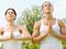 Meditating couple