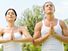 Meditating couple