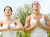 Meditating couple