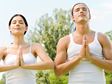 Meditating couple