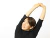 Woman stretching