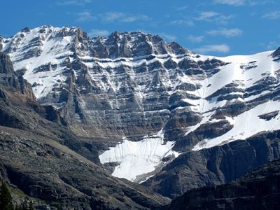 Mountains covered in snow