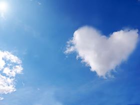 heart-shaped cloud