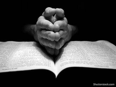 christian-bible-prayer-hands-BW