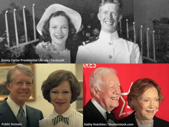 Former President Jimmy Carter and Wife Rosalynn Celebrate 76 Years of ...