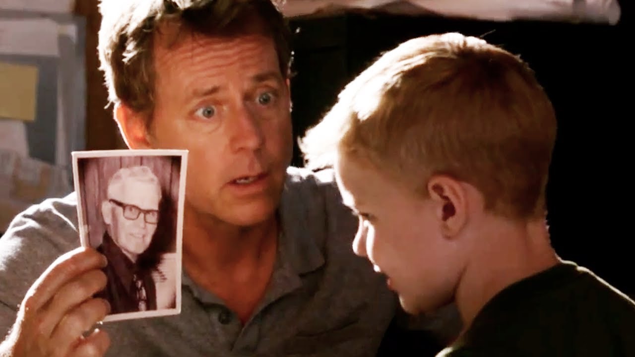 Greg Kinnear and Conner Corum
