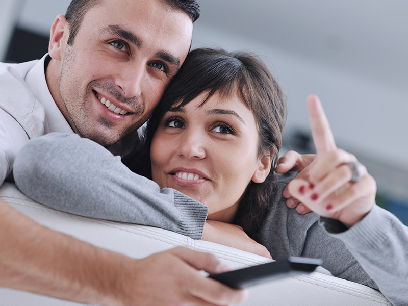 Couple Watching TV